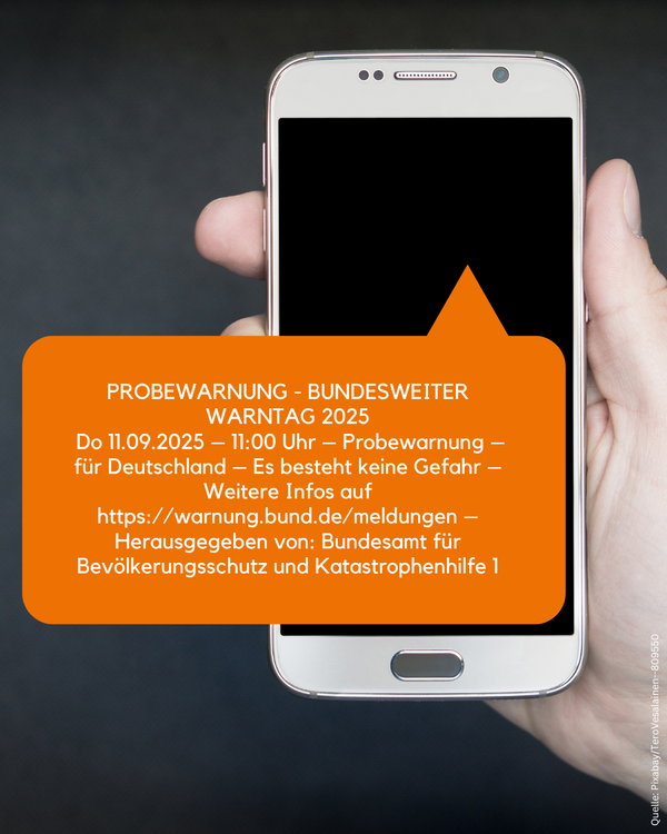 Bild vergr&ouml;&szlig;ern: Probewarnung