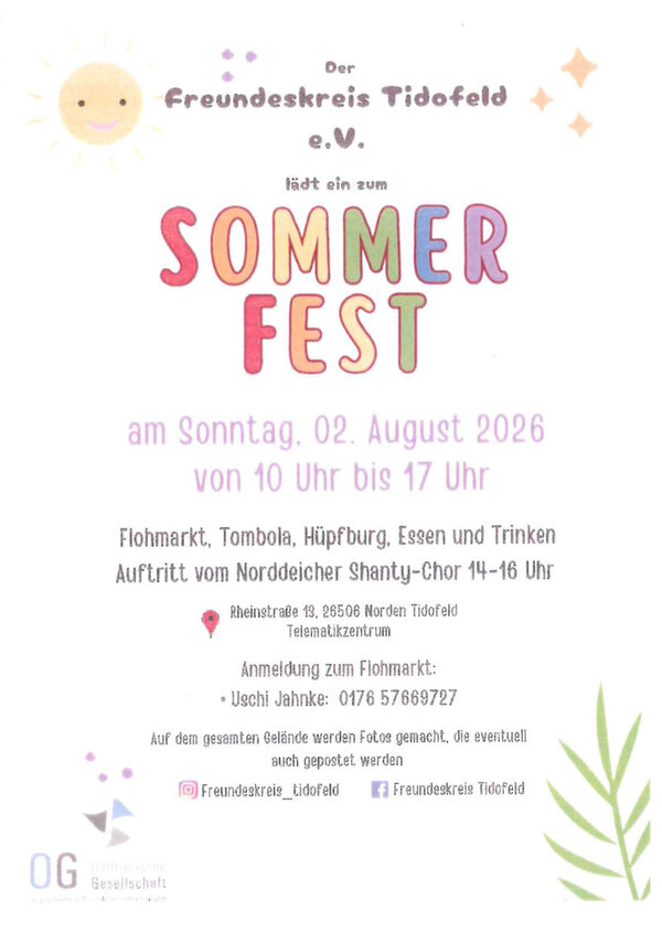 Sommerfest Freundeskreis Tidofeld e. V.