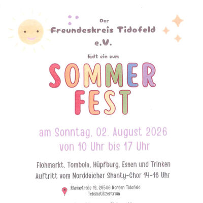 Sommerfest Freundeskreis Tidofeld e. V.