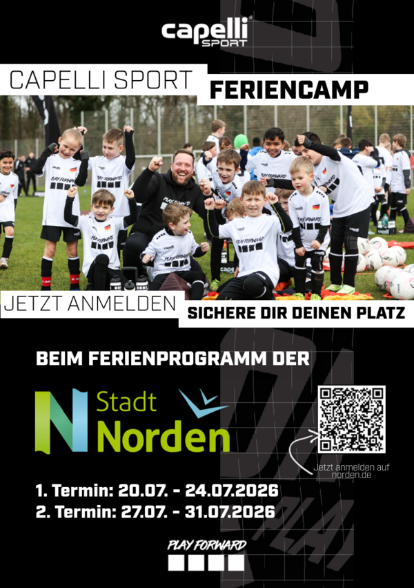 Bild vergr&ouml;&szlig;ern: Capelli Sport Fussball-Feriencamp