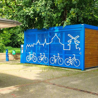 Bild vergr&ouml;&szlig;ern: Fahrradabstellanlage am Markt