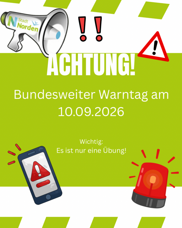Bild vergr&ouml;&szlig;ern: Bundesweiter Warntag 2026