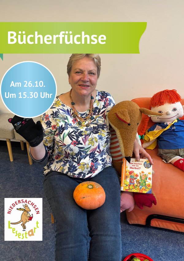 Bild vergr&ouml;&szlig;ern: B&uuml;cherf&uuml;chse im Oktober