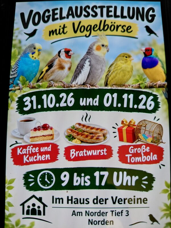 Bild vergr&ouml;&szlig;ern: Vogelschau mit Vogelb&ouml;rse